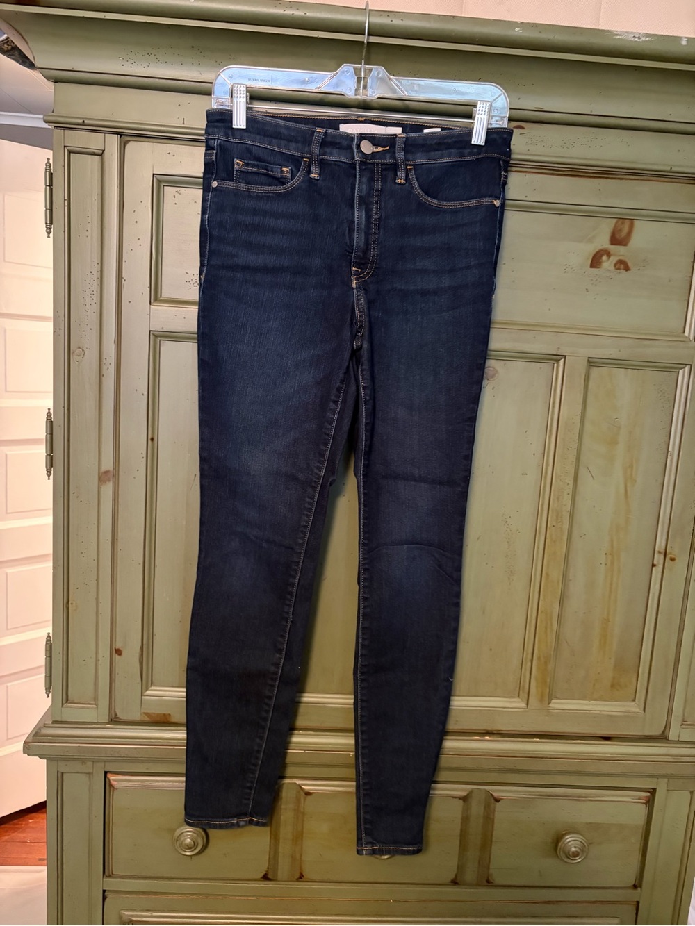 Athleta Dark Blue Skinny Jeans - Stretch High-Rise